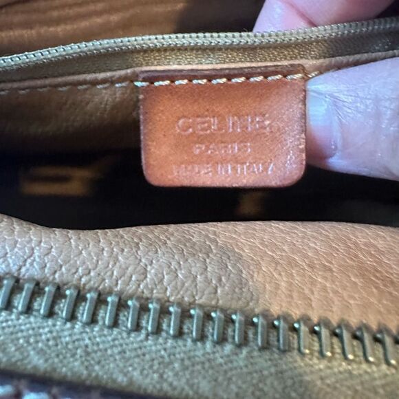 Celine Brown Patterned Toiletry Bag - Picture 7 of 9